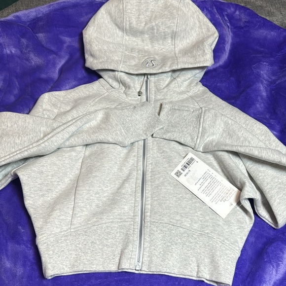Lululemon Scuba Full Zip Cropped Hoodie/Size 8 NWT - Picture 5 of 8